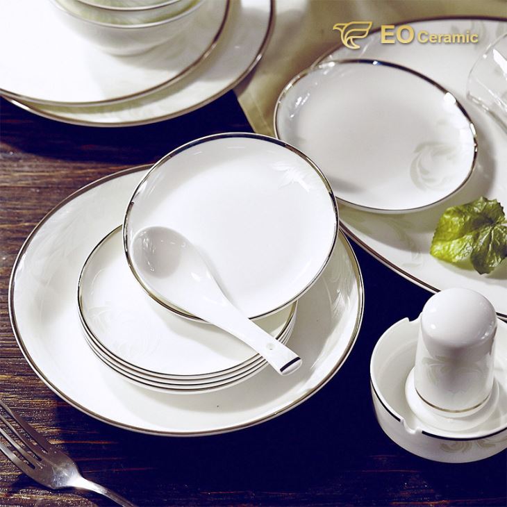 Fine Bone China Ceramic Dinnerware Set