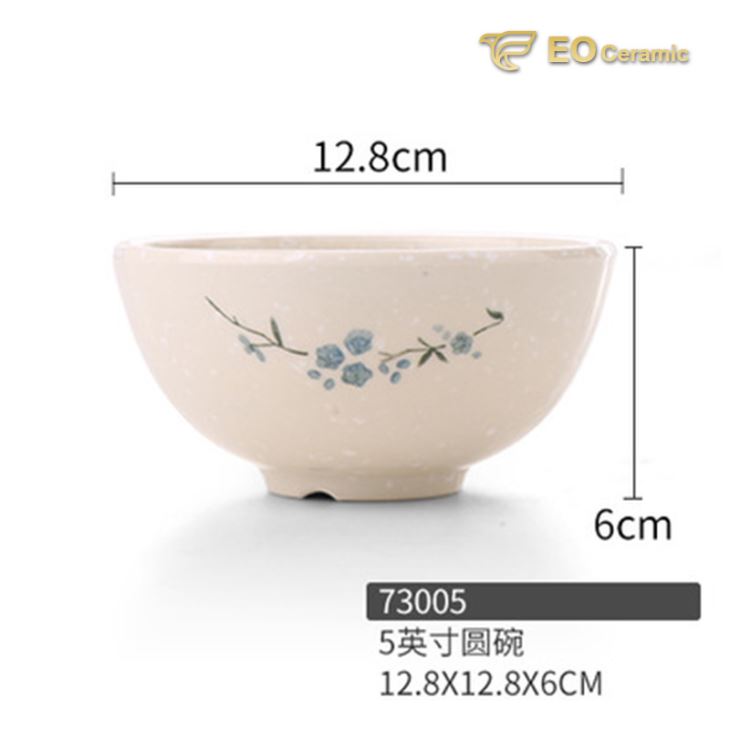 Rice Orchid Snack Melamine Rice Bowl