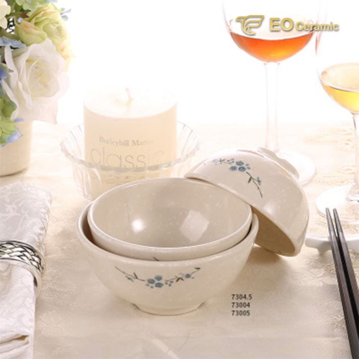 Rice Orchid Snack Melamine Rice Bowl